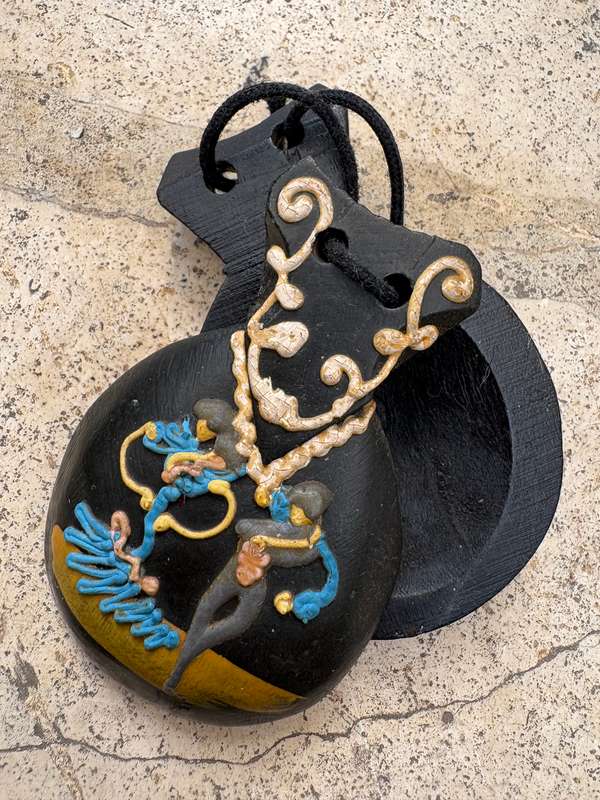 Vintage pair of spanish castanet  , hand painted. Castanets