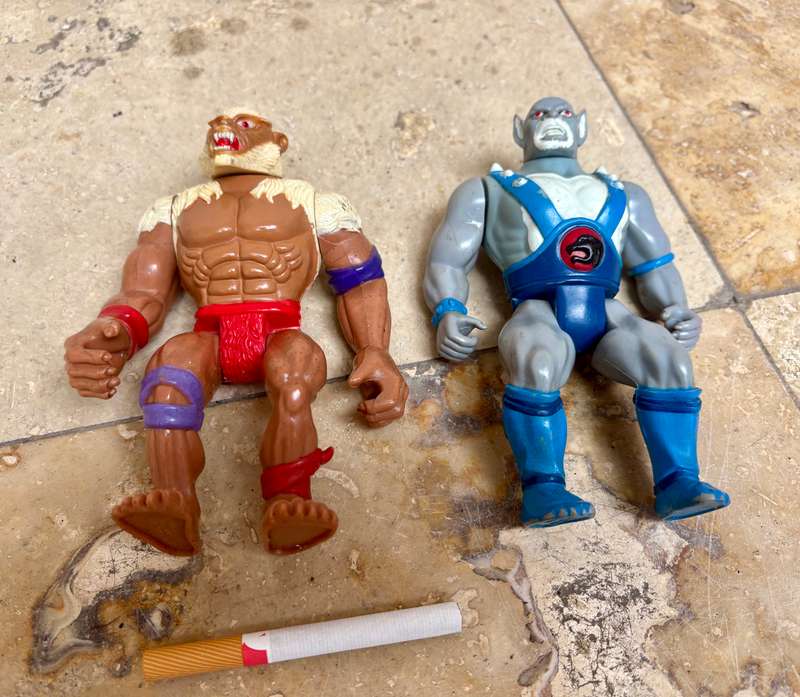 Thundercats 1985 Panthro and Monkian Vintage Figure pair