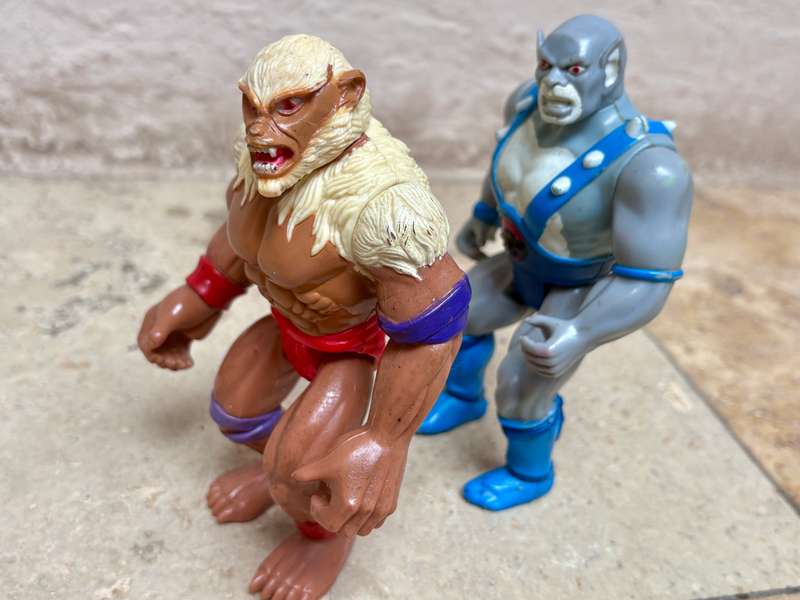 Thundercats 1985 Panthro and Monkian Vintage Figure pair
