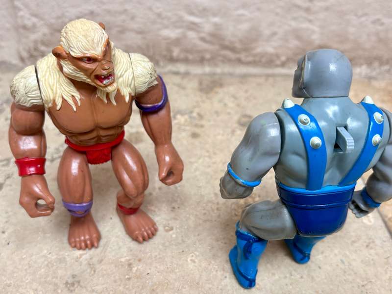 Thundercats 1985 Panthro and Monkian Vintage Figure pair