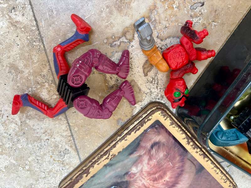Multi-Bot of He-Man-Masters of the Universe 1986 Vintage Figure lot of 3 with he man spares MOTU