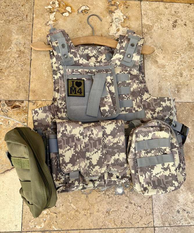 Lightweight Plate Carrier m4 Tactical Vest Military Hunting fishing  Combat adult adjustable
