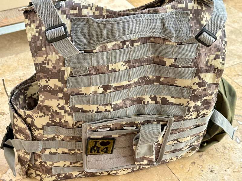 Lightweight Plate Carrier m4 Tactical Vest Military Hunting fishing  Combat adult adjustable
