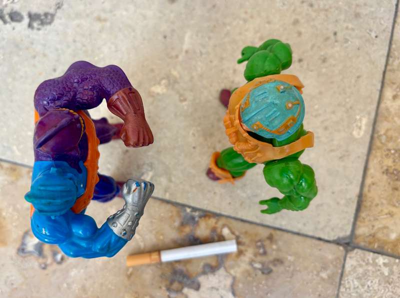 Vintage Man at Arms He-man Classics He man Masters Of The Universe + Two Bad action figure pair