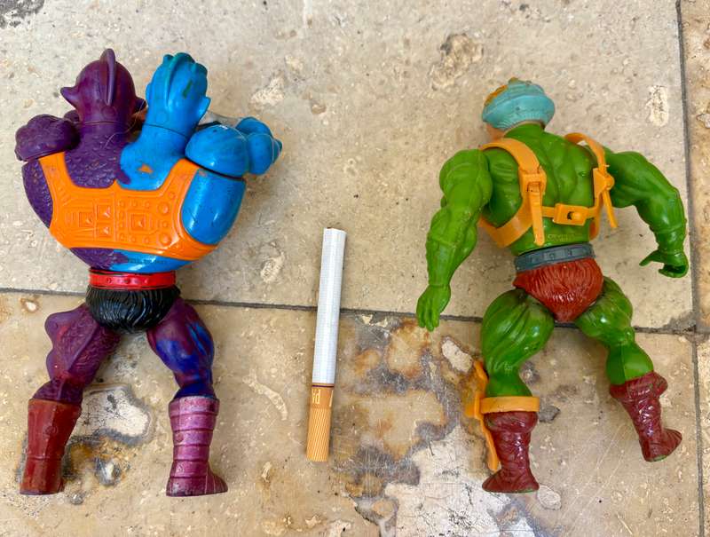 Vintage Man at Arms He-man Classics He man Masters Of The Universe + Two Bad action figure pair