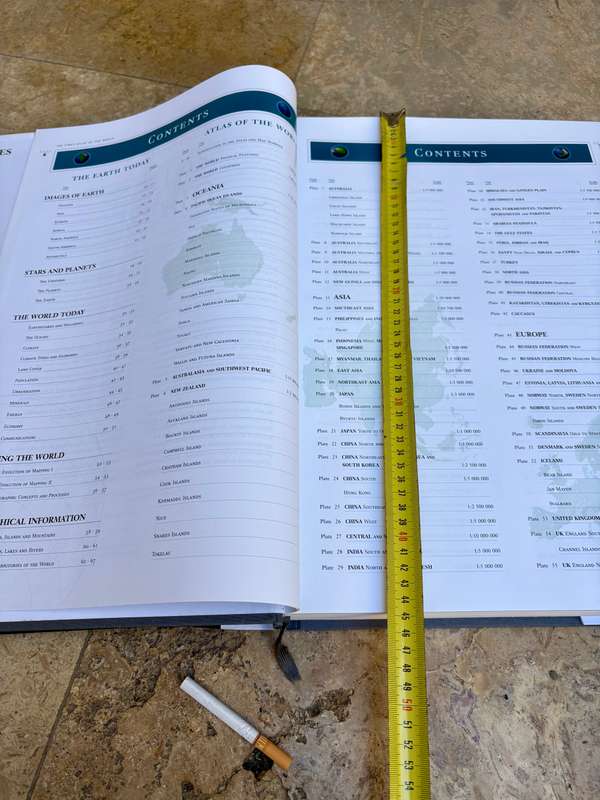 The times comprehensive atlas of the world eleventh edition , large reference atlas