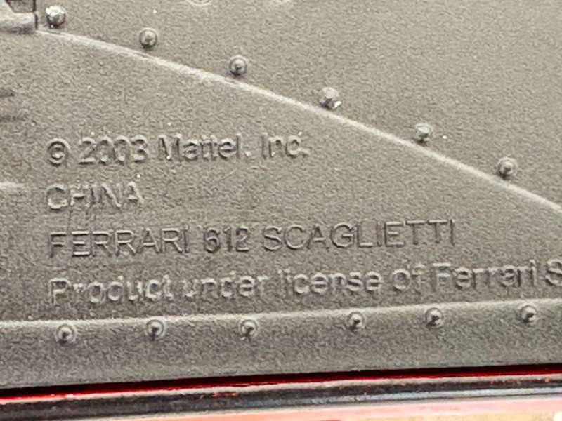 Ferrari 612 Scaglietti 2010 red 1/18 HotWheels 2003