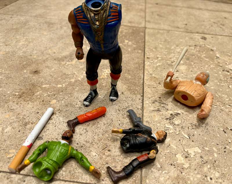 Vintage A team action figure lot  sold as spares Cannell 1983