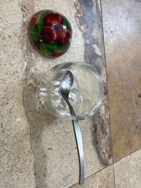 Vintage Jam jar Perspex lucite cherries