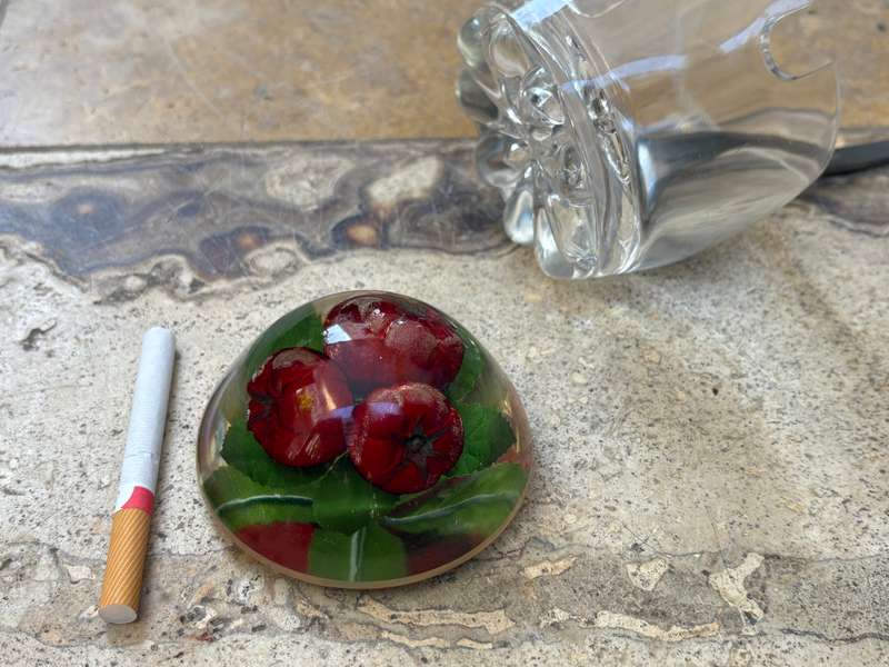 Vintage Jam jar Perspex lucite cherries