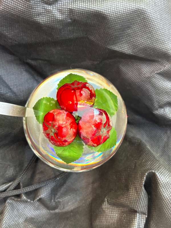 Vintage Jam jar Perspex lucite cherries