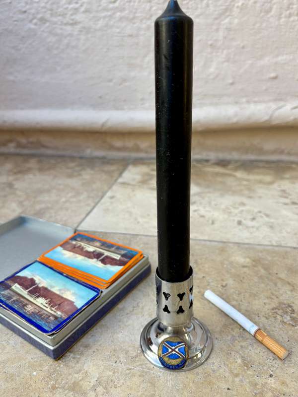 UNION CASTLE LINE SS REINA DEL MAR CANDLE STICK HOLDER