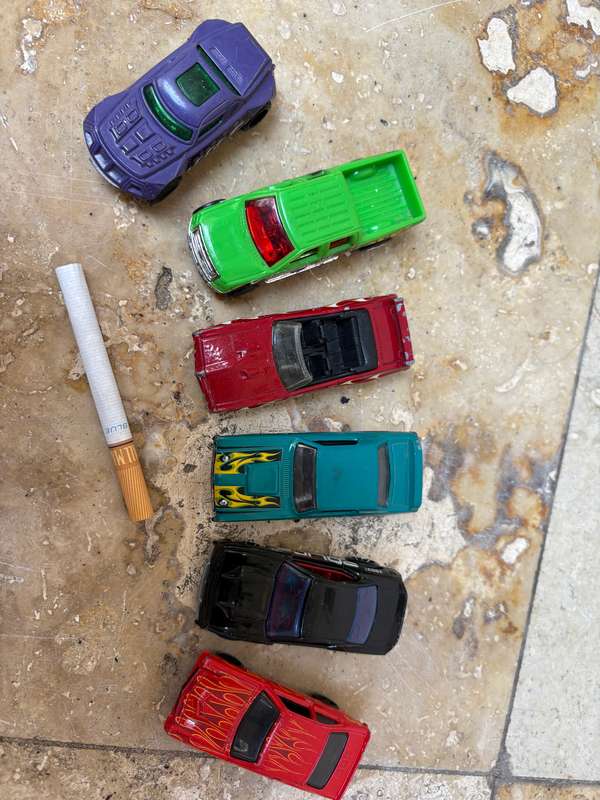 Hot wheels diecast car lot of 6 Mattel cars