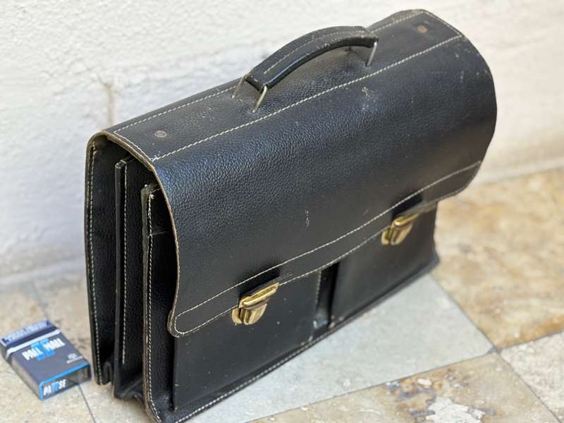 Vintage School Leather Briefcase