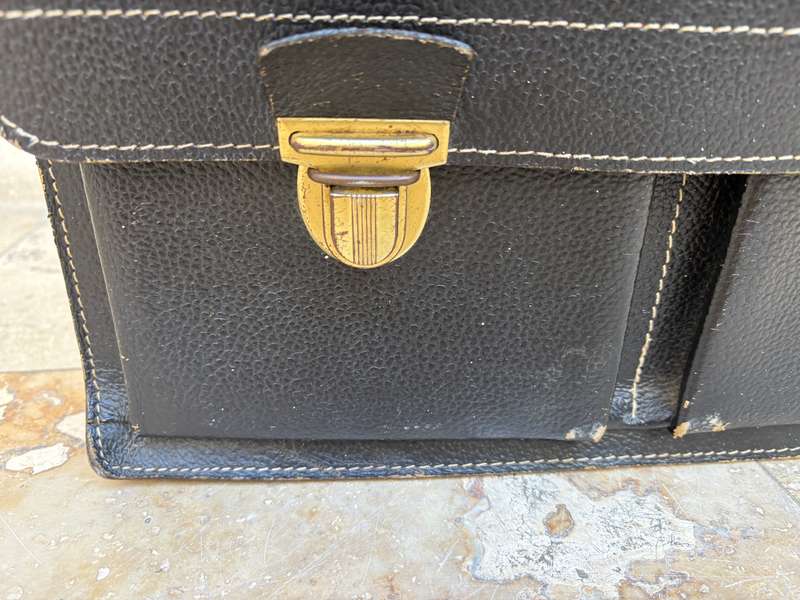 Vintage School Leather Briefcase