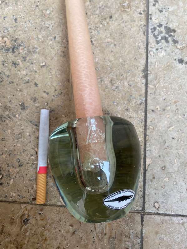 Ngwenya glass candle holder