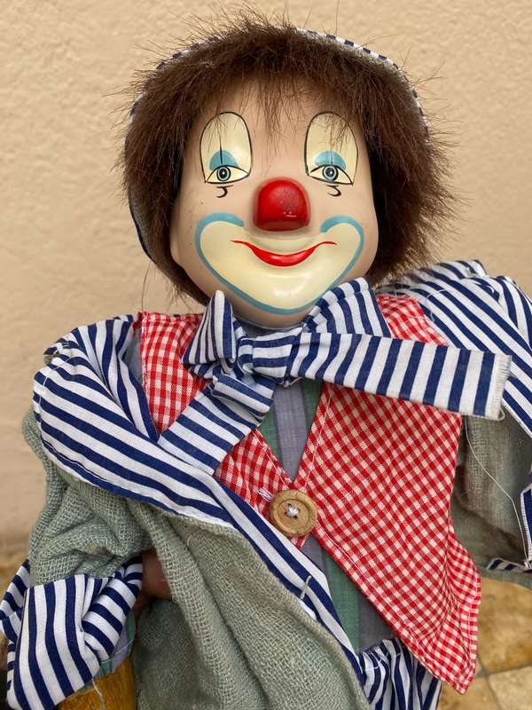 Clown Marionette 500mm Porcelain puppet