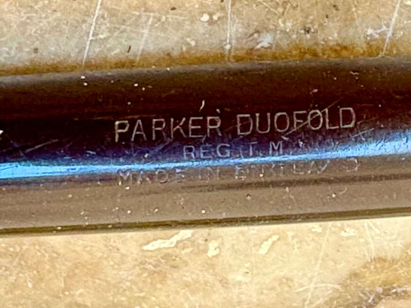 Vintage Parker Duofold fountain pen made in England , 14K gold nib