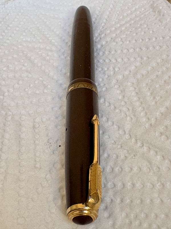 Vintage Parker Duofold fountain pen made in England , 14K gold nib