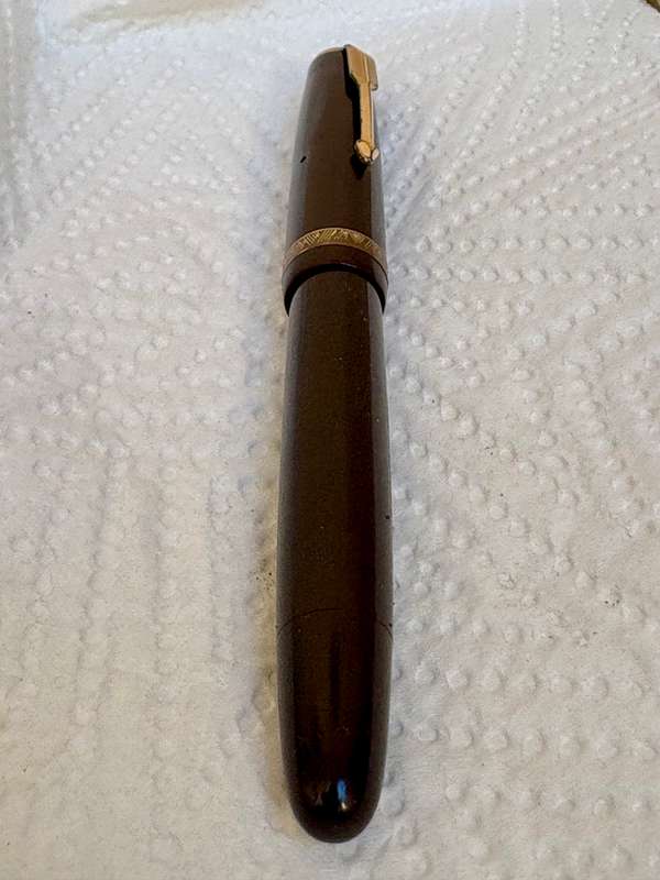 Vintage Parker Duofold fountain pen made in England , 14K gold nib