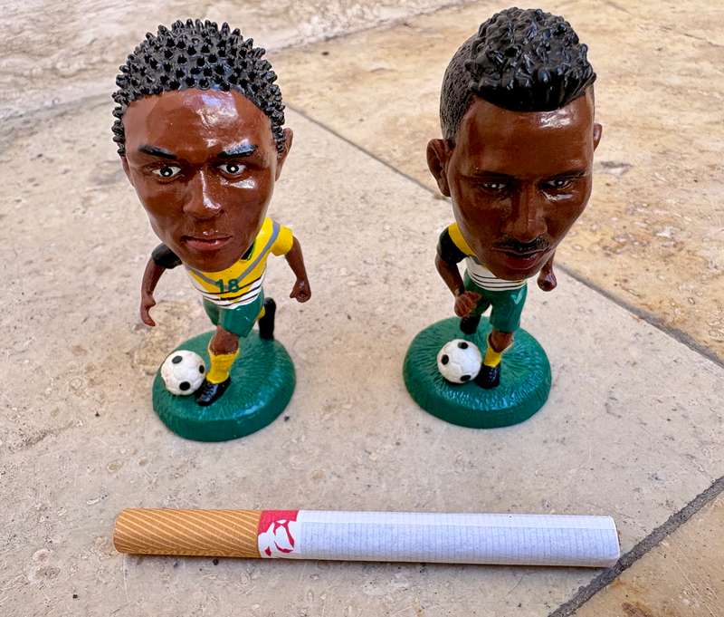 Soccerstarz - South Africa John Moeti and Lucas Radebe  football figure pair