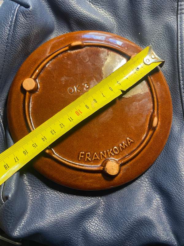Frankoma Pottery Seals of Five Civilized Tribes of Indians in Oklahoma brown trivet