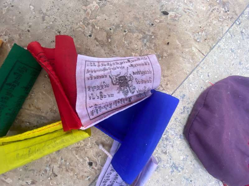 Tibet prayer flag bundle of 3 in pouch total 3m