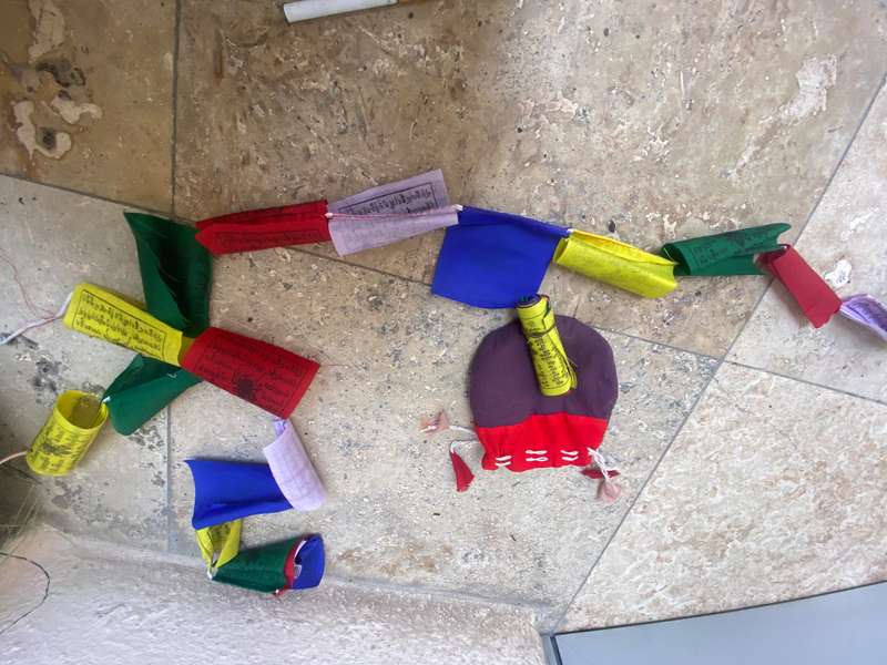 Tibet prayer flag bundle of 3 in pouch total 3m