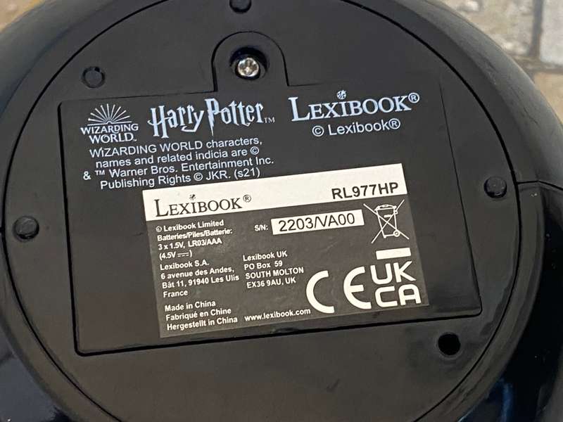 Lexibook Children's Projector Alarm Clock with TimerLCD ScreenHarry Potter