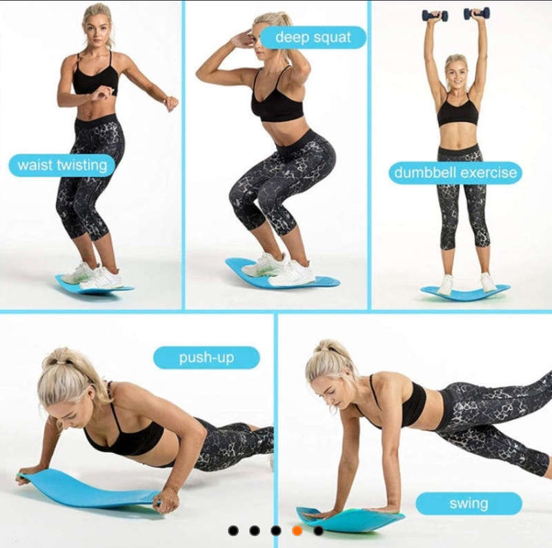 Simply fit board balance board yoga exercise board , blue
