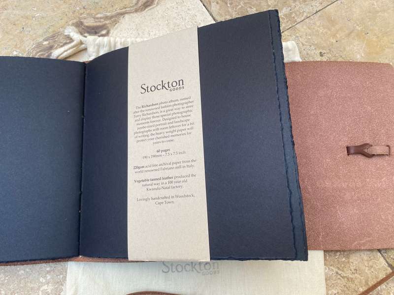Stockton Goods The Richardson leather photo book album