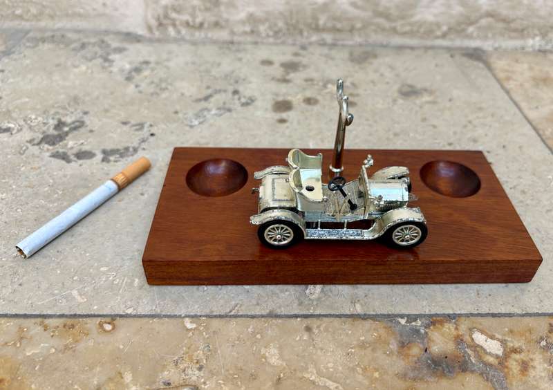 Vintage Lesney diecast car smoking pipe holder