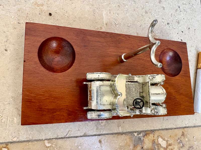 Vintage Lesney diecast car smoking pipe holder