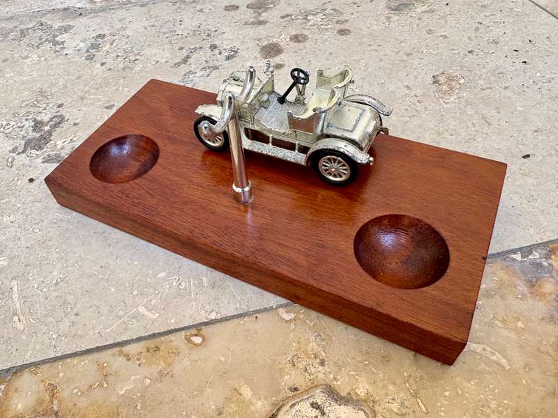 Vintage Lesney diecast car smoking pipe holder