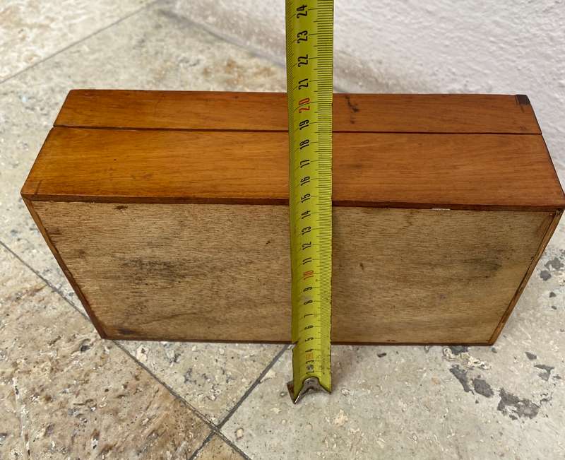 Vintage Marquetry walnut wooden box