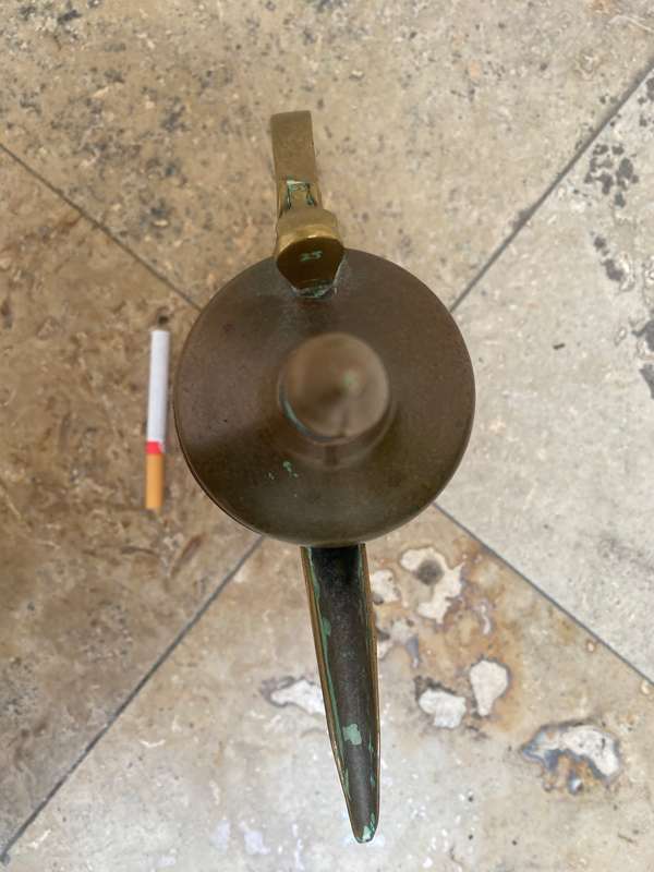 Antique Dallah copper coffee pot Arabic large