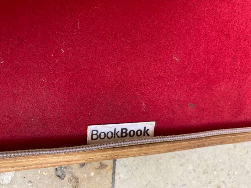 Vintage Bookbook twelve south journal cover lap top cover red and brown leather
