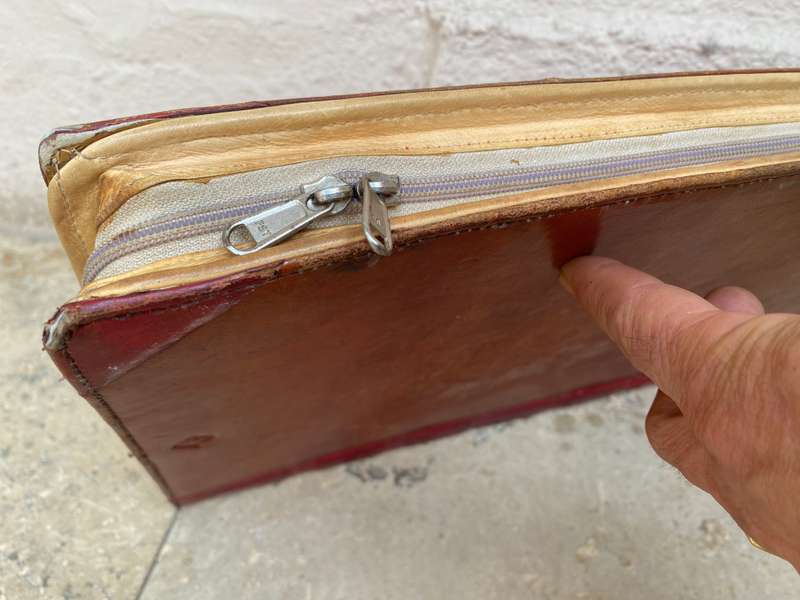 Vintage Bookbook twelve south journal cover lap top cover red and brown leather