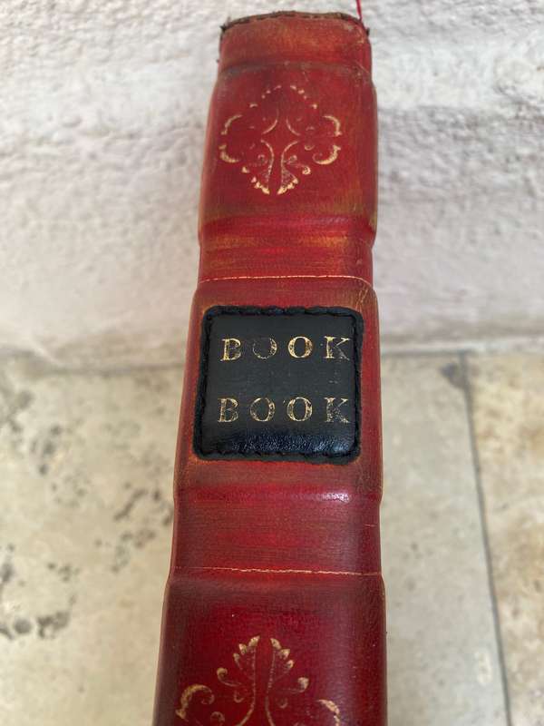 Vintage Bookbook twelve south journal cover lap top cover red and brown leather