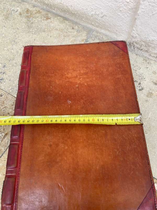 Vintage Bookbook twelve south journal cover lap top cover red and brown leather