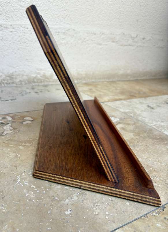 Vintage wood book stand