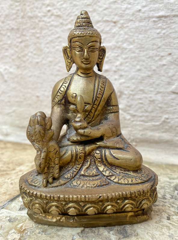 Tibetan rare gilt bronze  Buddha figure ornament statue