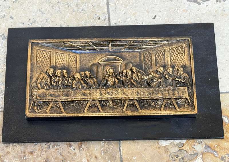 wooden The Last Supper wall hanging 3d carved