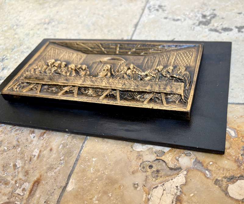 wooden The Last Supper wall hanging 3d carved