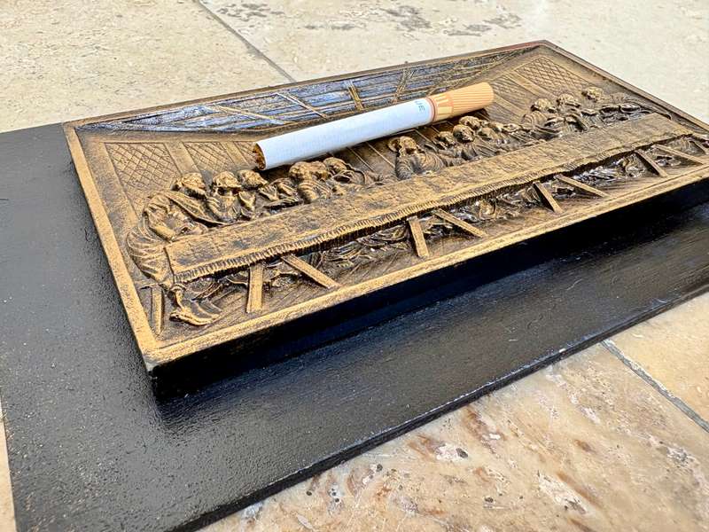 wooden The Last Supper wall hanging 3d carved