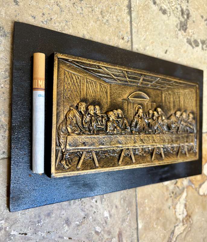 wooden The Last Supper wall hanging 3d carved