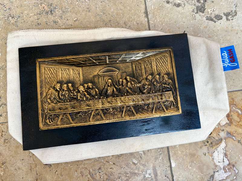 wooden The Last Supper wall hanging 3d carved