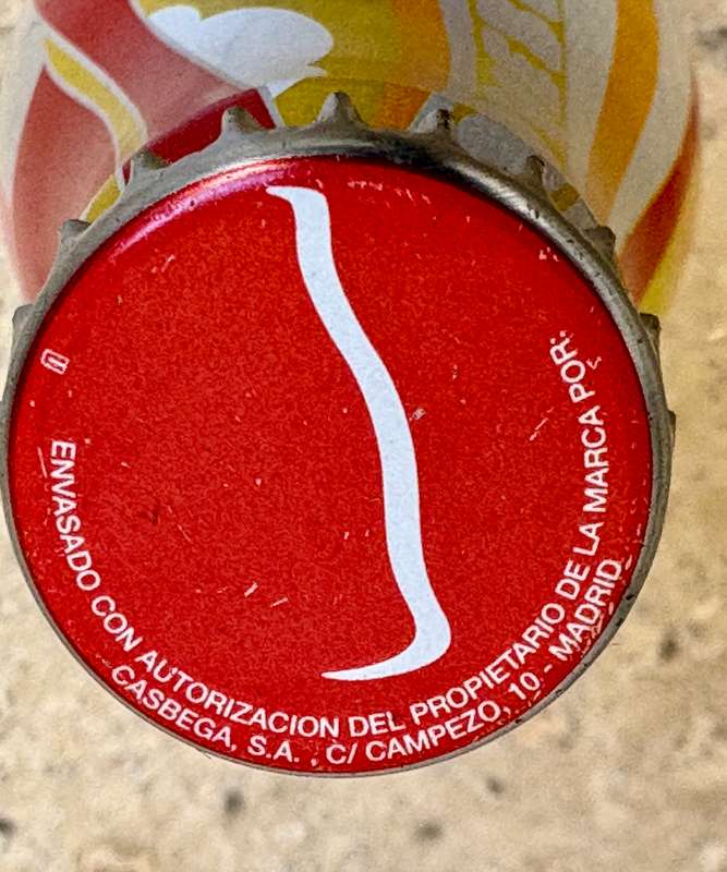 Coca Cola bottle butterfly test bottle alluminium  2006