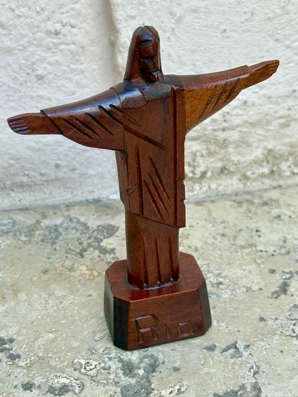 Christ the redeemer wood sculpture Rio