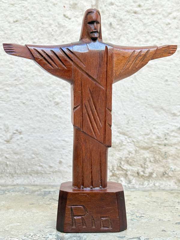 Christ the redeemer wood sculpture Rio